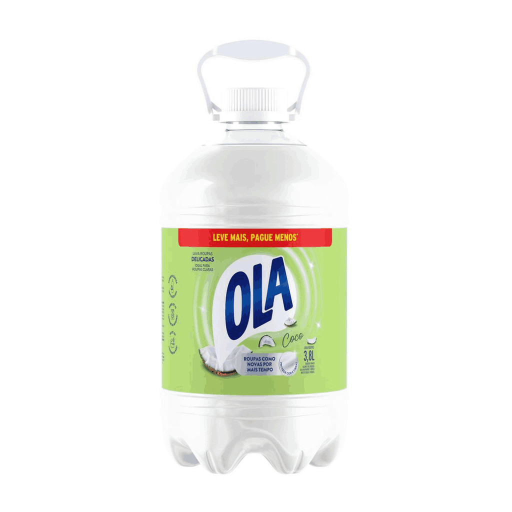 Sabao Liquido Ola Coco Roupas Delicadas 3,8l em Oferta na Shopee