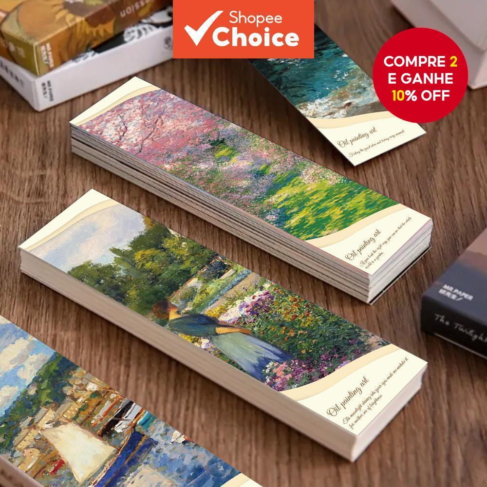 1 Pacote/30 Unidades De Pintura A Óleo Bookma rk , Marcador Multifuncional De Palheta De Papel