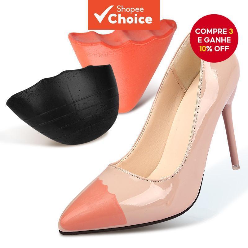  Almofada de Dedo de Salto Alto para Mulheres de Verão – Palmilha Confortável Ajustável de Meio Tamanho em PU Espesso