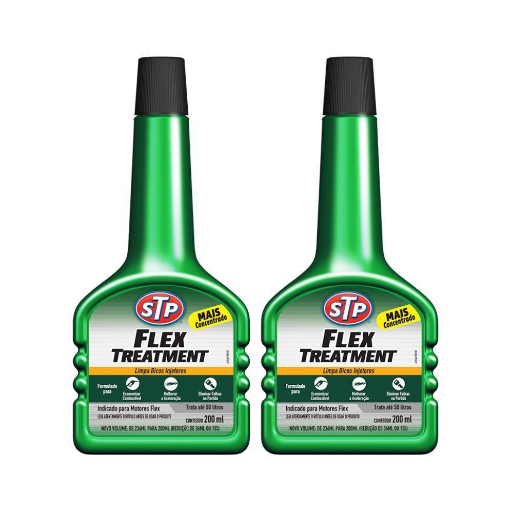 Kit 2 Aditivos Combustível Flex 200ml STP Flex Treatment