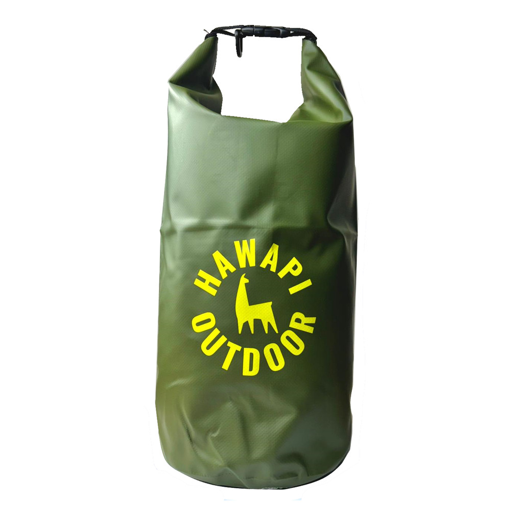 SACO ESTANQUE IMPERMEAVEL CAMPING HAWAPI 30L VERDE ESCURO