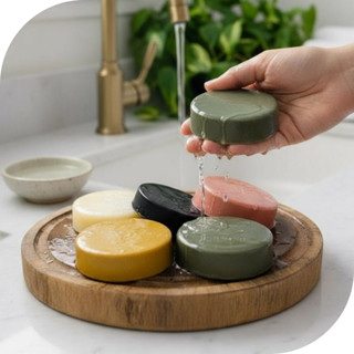 Kit 5 Sabonetes de Argila | Artesanal. em Oferta na Shopee