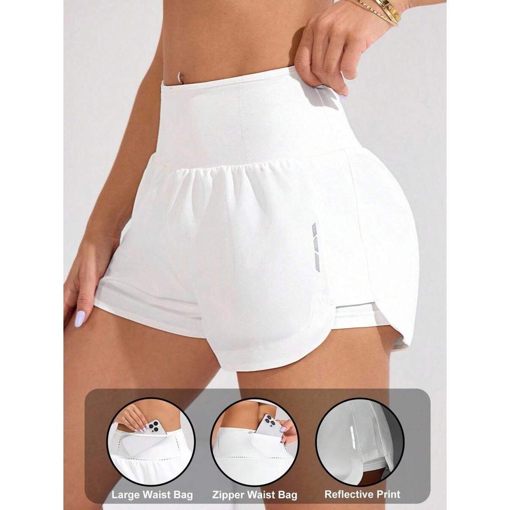 Short C/ Bolso Para Corrida, Caminhada Academia Feminino Compresão em Oferta na Shopee