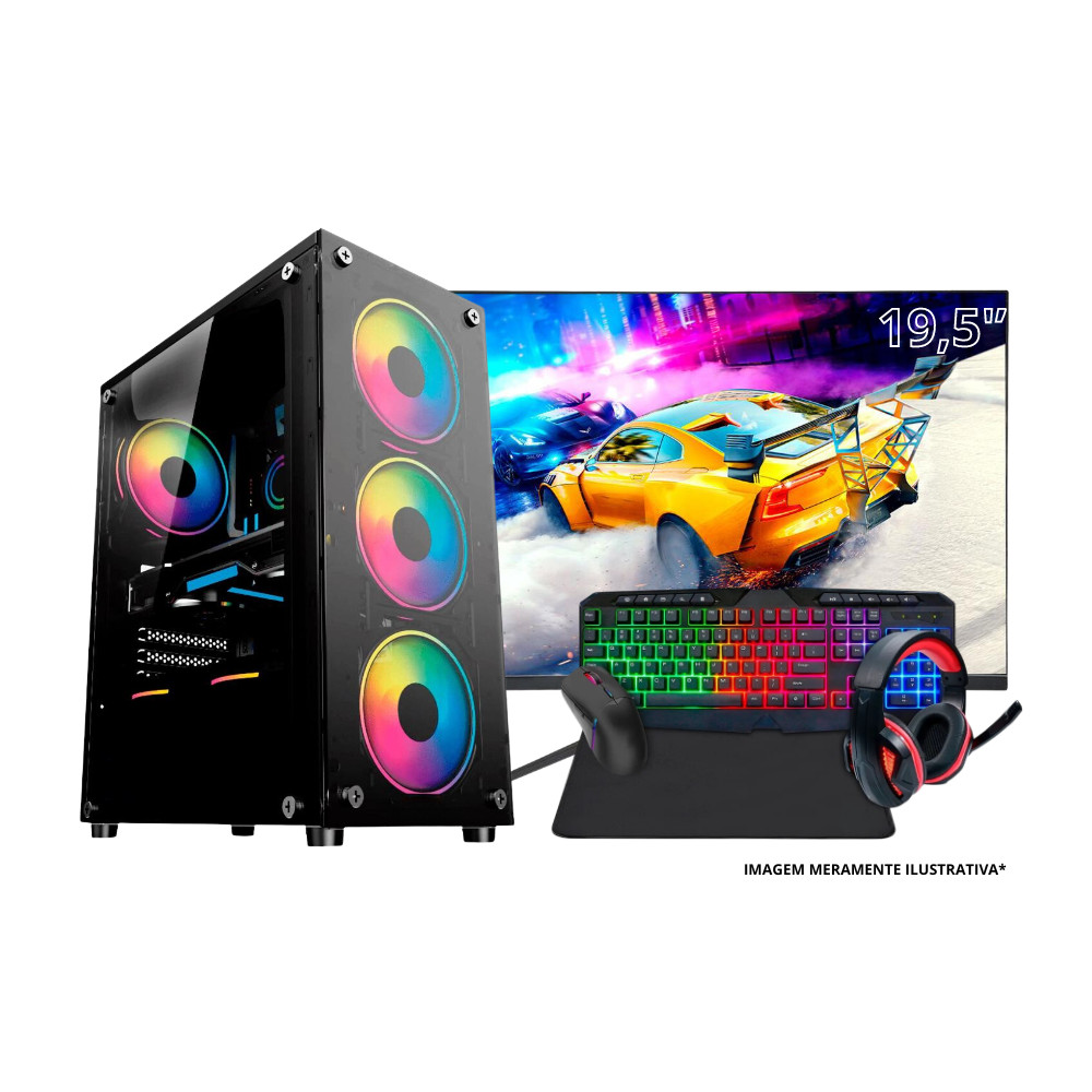 Pc Gamer Computador Completo Intel Core I5 8gb SSD 256gb Kit Gamer Headset Monitor 19,5'' Windows — R$ 1.949,90 em Shopee