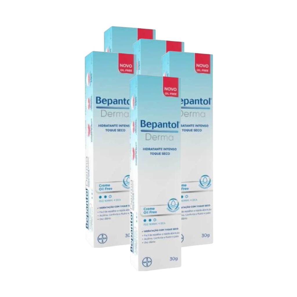 Kit 5 Bepantol Derma Toque Seco 30g Econômico Full