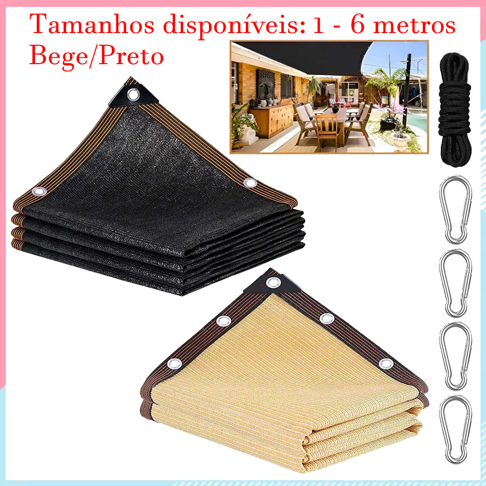 Tela de Sombra - Rede de Proteção Solar para Pátio de Jardim, Velas de Sombra para Plantas, Estufa, Pérgola Externa