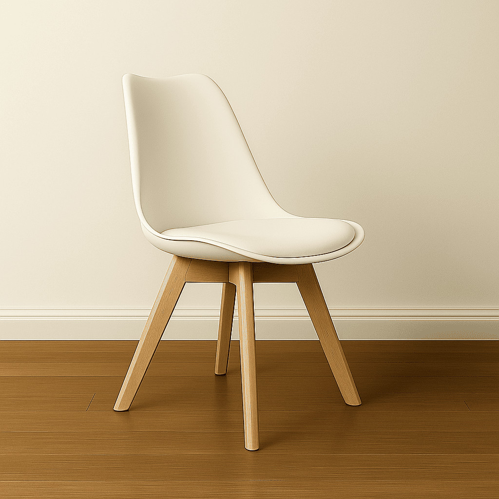 Cadeira Moderna Eames Leda Estofada Ideal para Sala ou Escritório