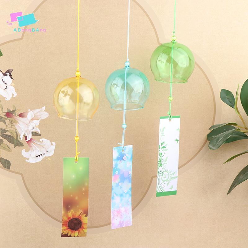 Abongbanghn Sinos De Vento Novo Artesanal Vidro Carrilhão Presente Aniversário Natal Decorações Para Casa Estilo Japonês