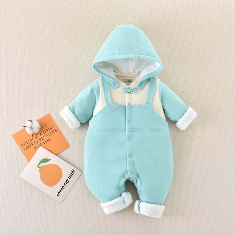 Bebê roupas de inverno roupas de uma peça mais algodão bebê recém-nascido abraço roupas infantis outono inverno roupas t