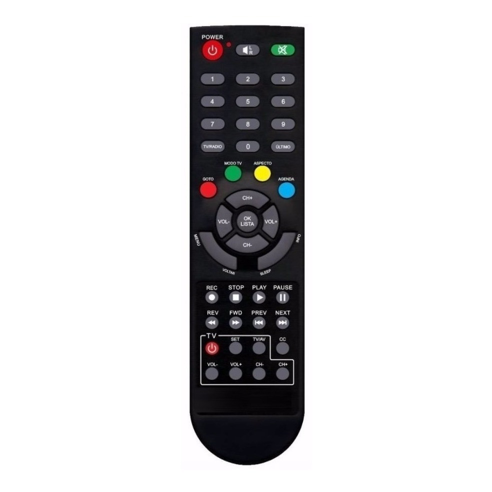 7030 Controle Receptor Century Midiabox B1/B2/B3/B4 Shd7050 Shd7100