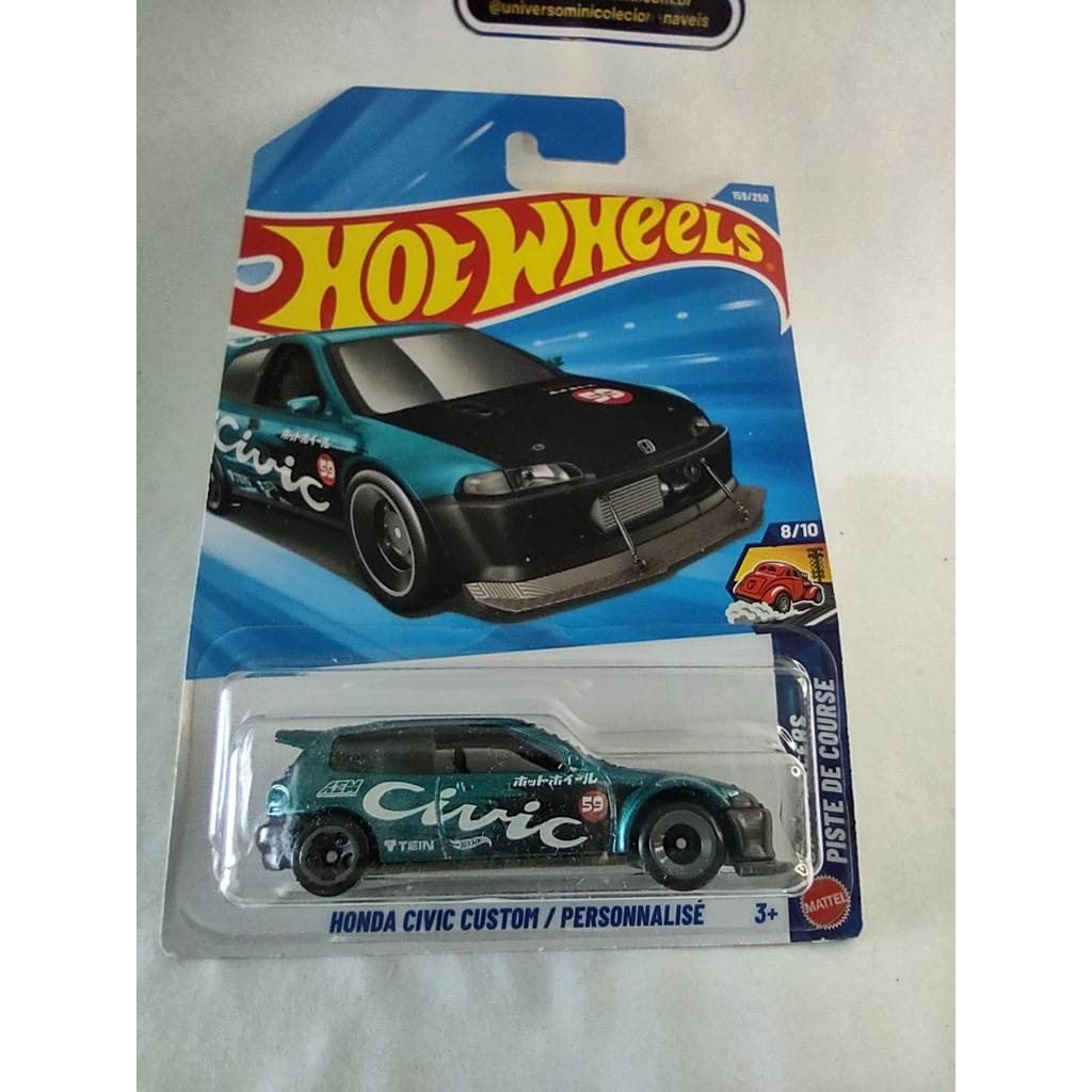HOT WHEELS HONDA CIVIC CUSTOM 1:64 MATTEL