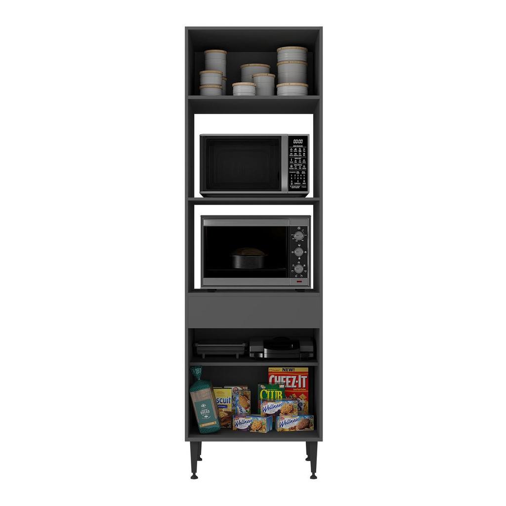 Paneleiro Armário Cozinha para Forno/Micro-ondas 2 Portas Milano Multimóveis MP2393 — imagem 2 de 2