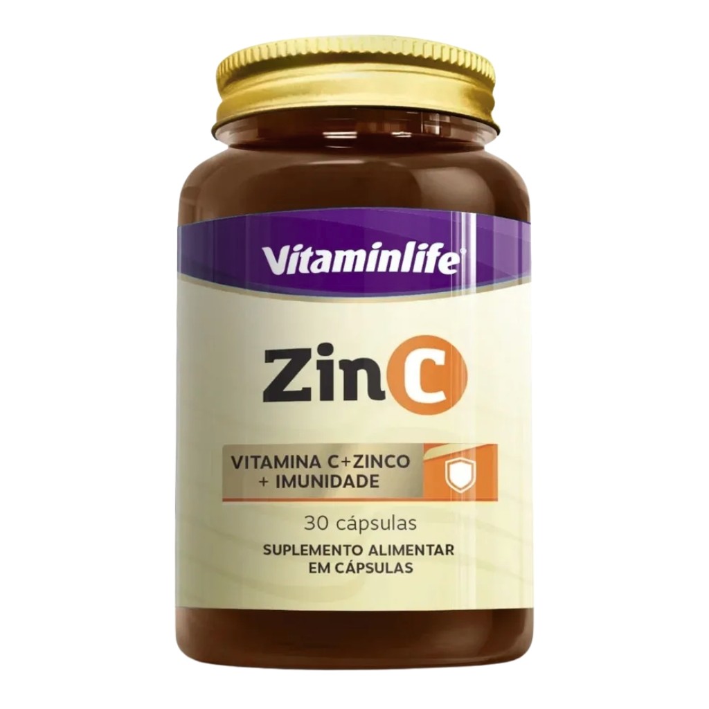 Zin C (Vitamina C + Zinco) - 30 cápsulas Vitaminlife