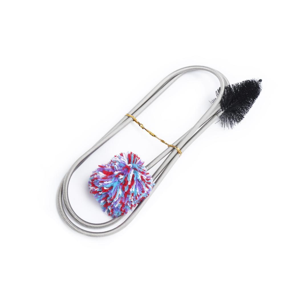 Escova de furo de cobra para limpeza de instrumentos, tamanho pequeno prático, durável para cornetas de saxofone