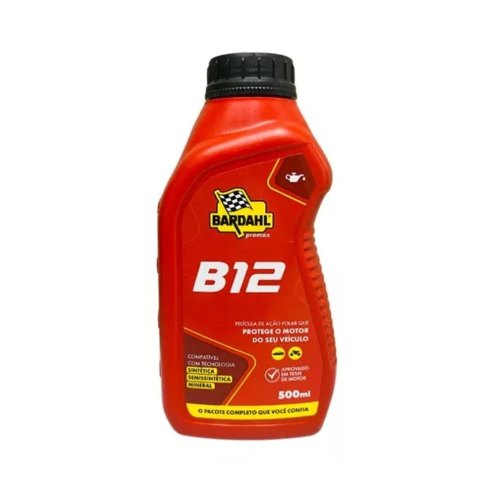 Aditivo de Motor Bardahl B12 Plus 500ml Limpeza Motor