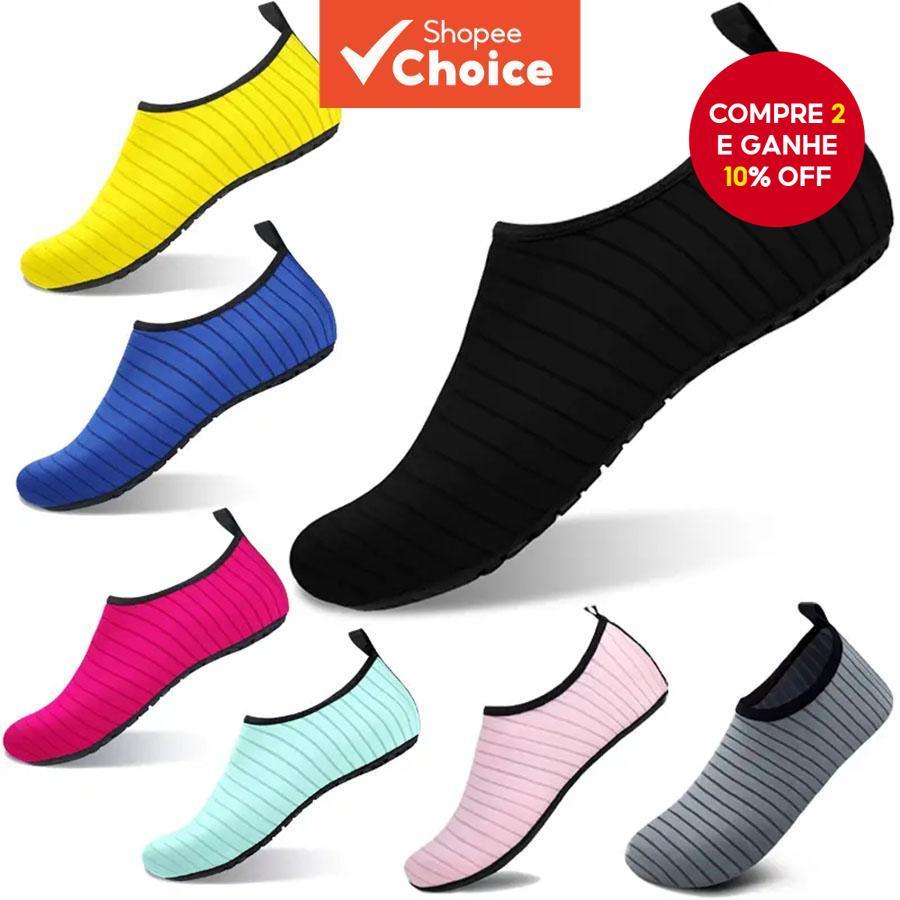 Sapatos E Meias De Praia Para Mergulho Com Snorkel – De Vadear Antiderrapantes De Secagem Rápida Homens Mulheres