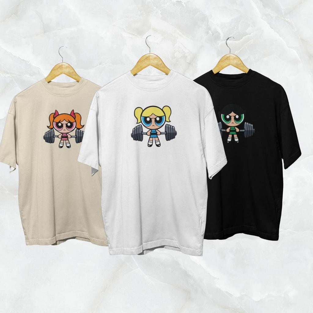 Kit 3 Camisetas Feminina Academia  Meninas Super Poderosas