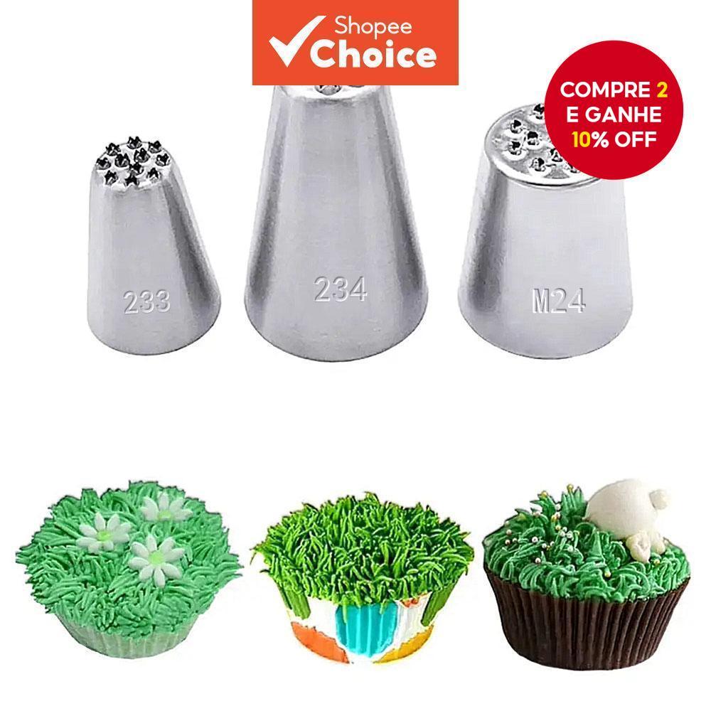 3Pcs Grama de Dicas de Sorvete para Decoração de Bolo de Páscoa e Pastelaria em Oferta na Shopee
