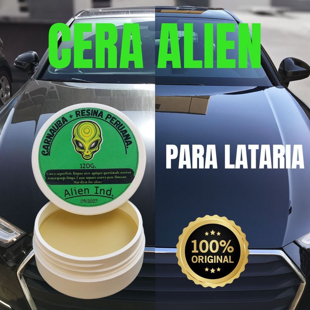 Cera Automotiva Carnauba Alien Ind Espelhamento Cerâmico Polimento Tira Riscos e Queimado do Sol em Oferta na Shopee