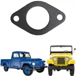 Junta De Escapamento Jeep / Rural / F 75 Ford Willys
