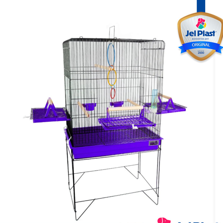 Viveiro Grande Confort Triplex Para Calopsita Ring Neck Aves Pássaros Jel Plast