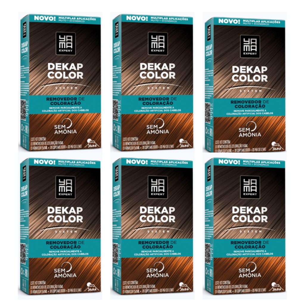 Kit Com 6 Dekapcolor System Yamá 300ml