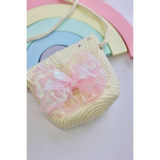 Bolsa infantil  solar em palha/ bolsinha praia / bolsinha infantil/ bolsinha de palha
