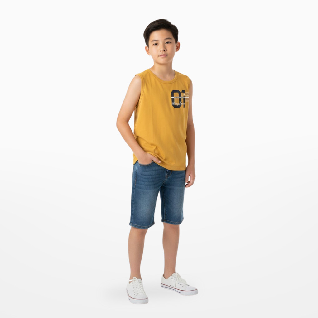 Camiseta Juvenil Menino Regata Estampada Arrumadinhos infantil
