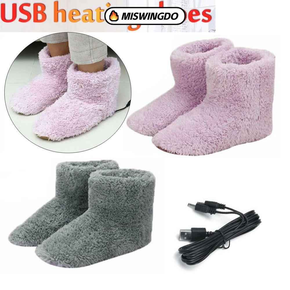 MISWINGDO Aquecedor De Pés USB Portátil Com Calçados De Aquecimento Elétrico