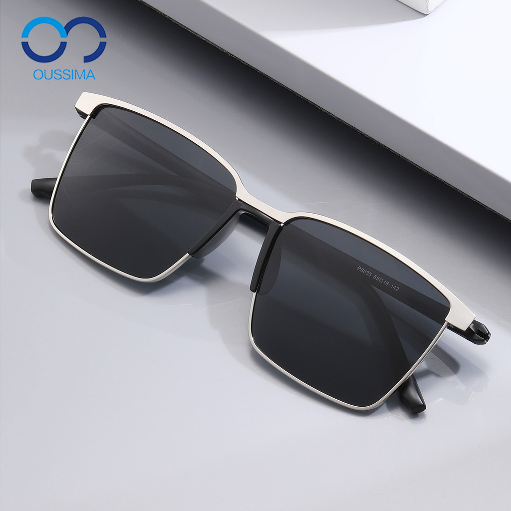 Óculos de sol Retro masculino condução dedicado polarizado óculos de sol à prova de ultravioleta quadrado novo estilo óc