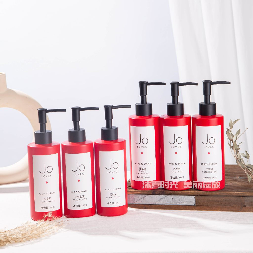 JO LOVES Deep Love Series Shampoo, Condicionador, Sabonete Líquido e Loção Corporal Premium para Hotéis 400ml Cuidados p