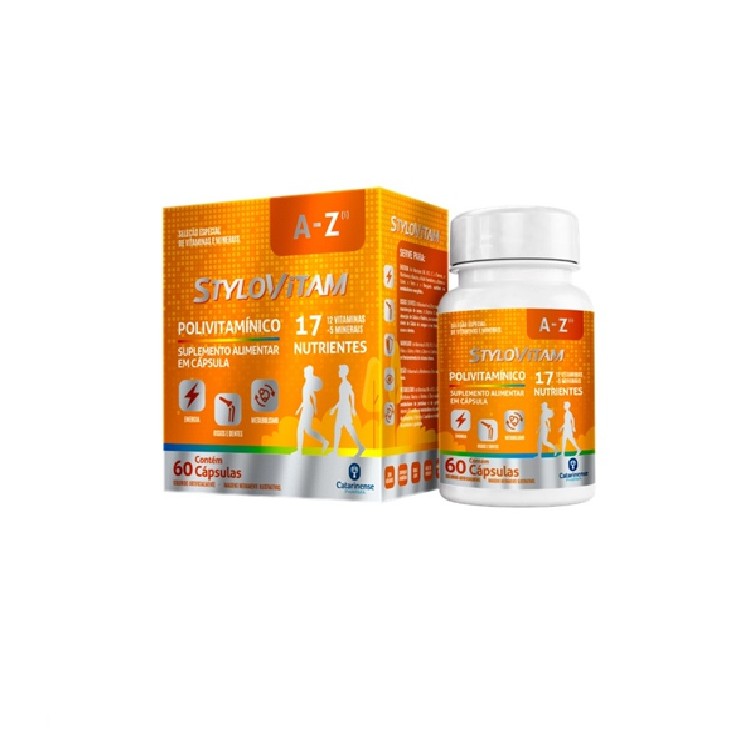StyloVitam Multivitaminico A-Z Ômega 3 60 Cáps