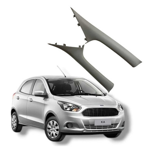 Par Acabamento Coluna Parabrisa Ford Ka  2017