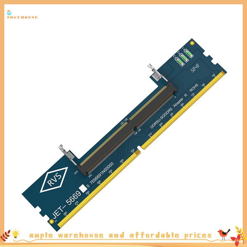 Slot De Memória Para Laptop DDR5 SO DDR5 Placa Adaptadora De Mesa DDR5 Conversor De Cartão Adaptador