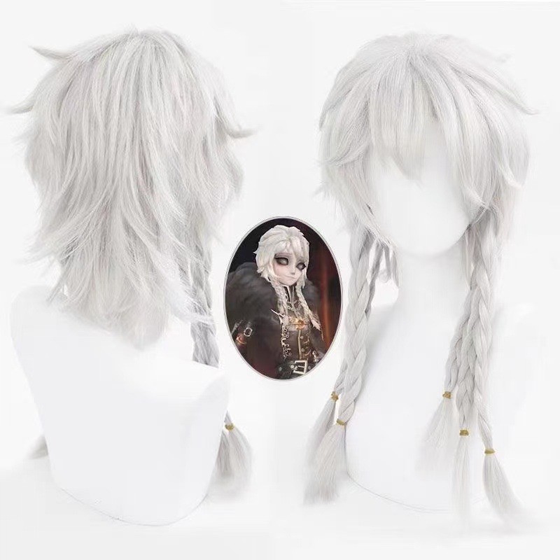 Sedoso quinta personalidade noite Watcher peruca cos peruca Eclipse japonês torção jogo cosplay Anime peruca masculina