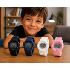 Relógio Digital infantil A Prova d'Agua Original Sport Com Luz Cronometro Alarme Calendário Esportivos