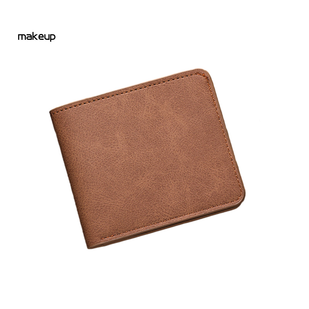 Men Wallet Faux Leather Men's Slim Bifold with Id Window – Minimalist Card Holder Compact and Stylish Gift for Husband