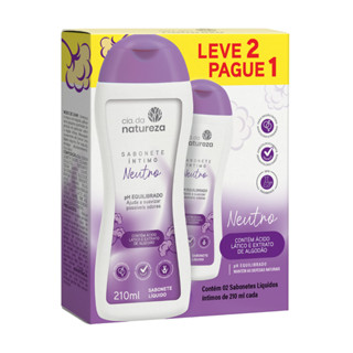 LEVE DOIS PAGUE UM Cia da Natureza Combo Sabonete Líquido Íntimo Neutro Flor de Algodão (2x210ml) em Oferta na Shopee