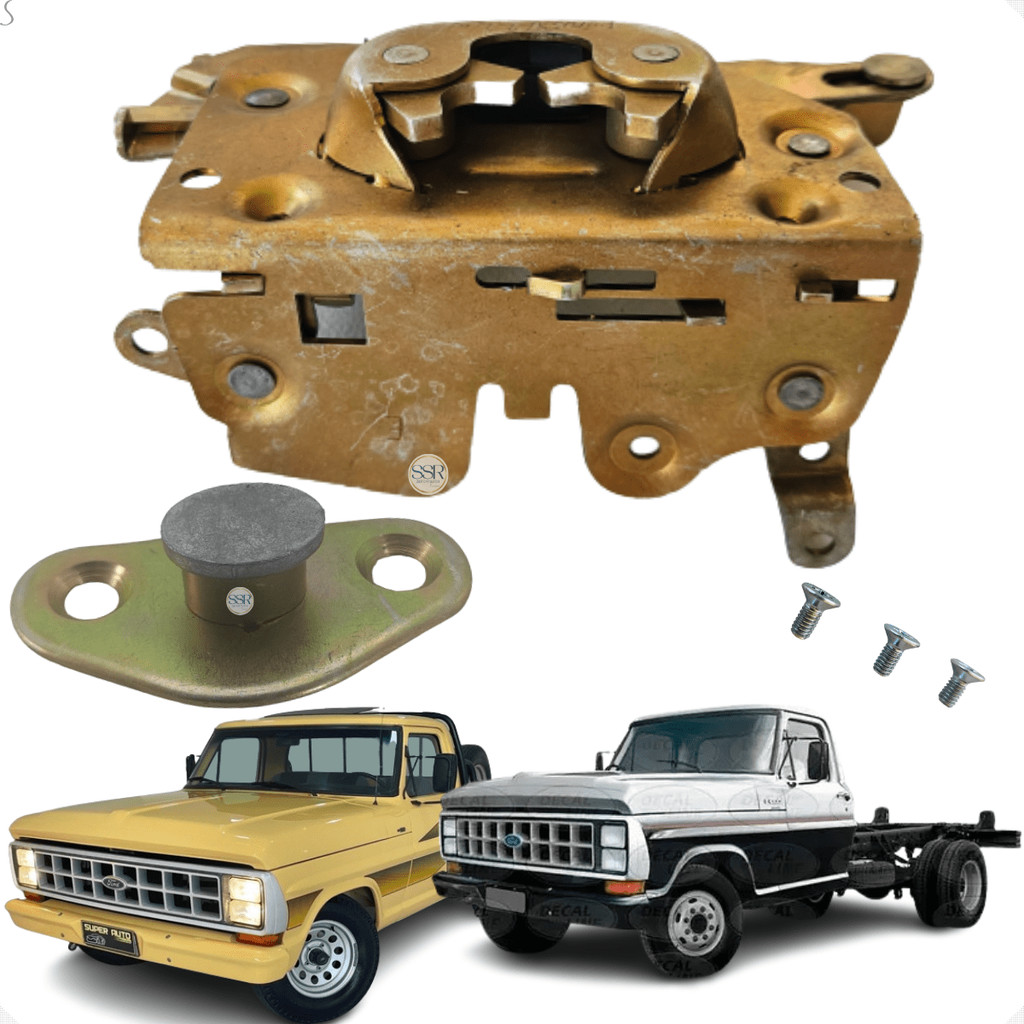 Kit Batente Fechadura Da Porta Esquerda Ford F1000 F4000 F11000 1972 A 1990