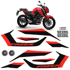 Kit Adesivos Para Moto Yamaha Fazer 250 Fz25 2025 + Logos
