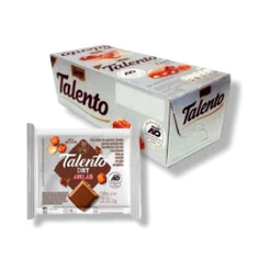 Chocolate Talento Mini Diet Com 15 Unidades De 25gr Avelã