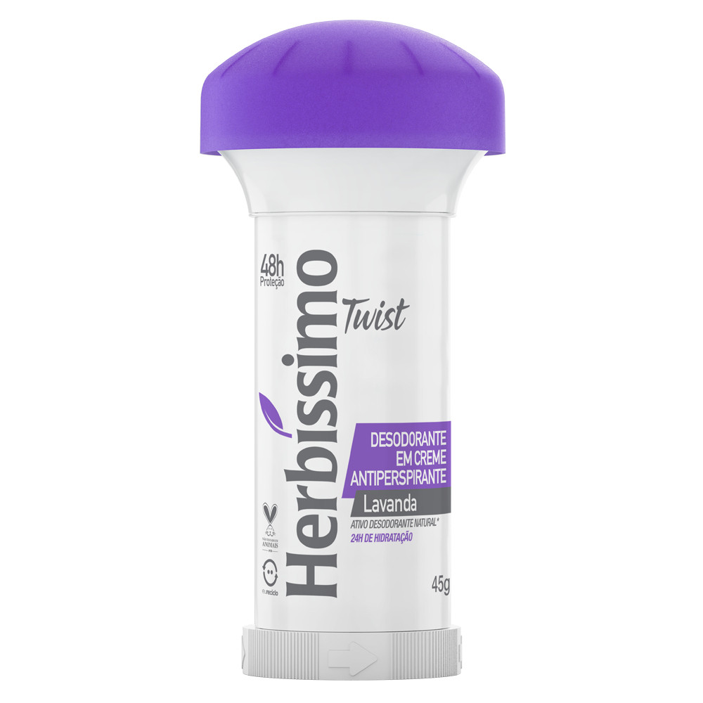 Desodorante Twist Antitranspirante Lavanda Herbissimo 45g