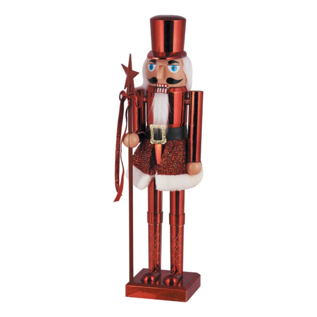 Soldadinho De Chumbo Quebra Nozes Natal Boneco Natal 58cm Vermelho