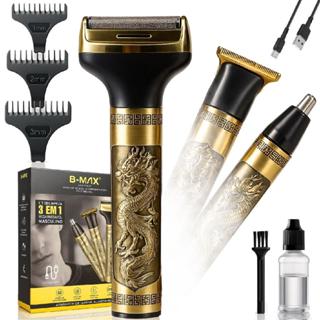 Máquina Dragão 3 Em 1 Para Barba, Bigode E Nariz Silencioso em Oferta na Shopee