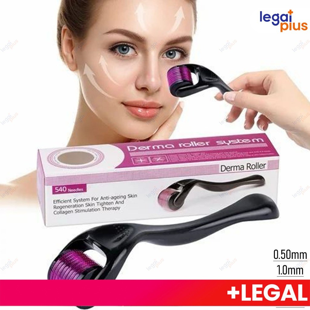 Rolo de Microagulhamento 0,5mm 540 Agulhas Original para Cabelo, Barba, Cicatrizes e Manchas