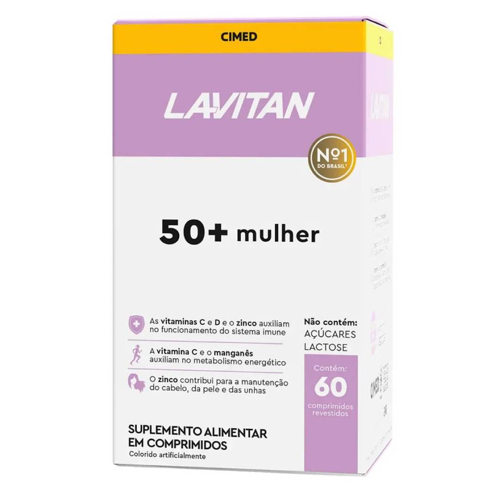 Suplemento Alimentar Lavitan 50+ Mulher Com 60 Comprimidos Revestidos
