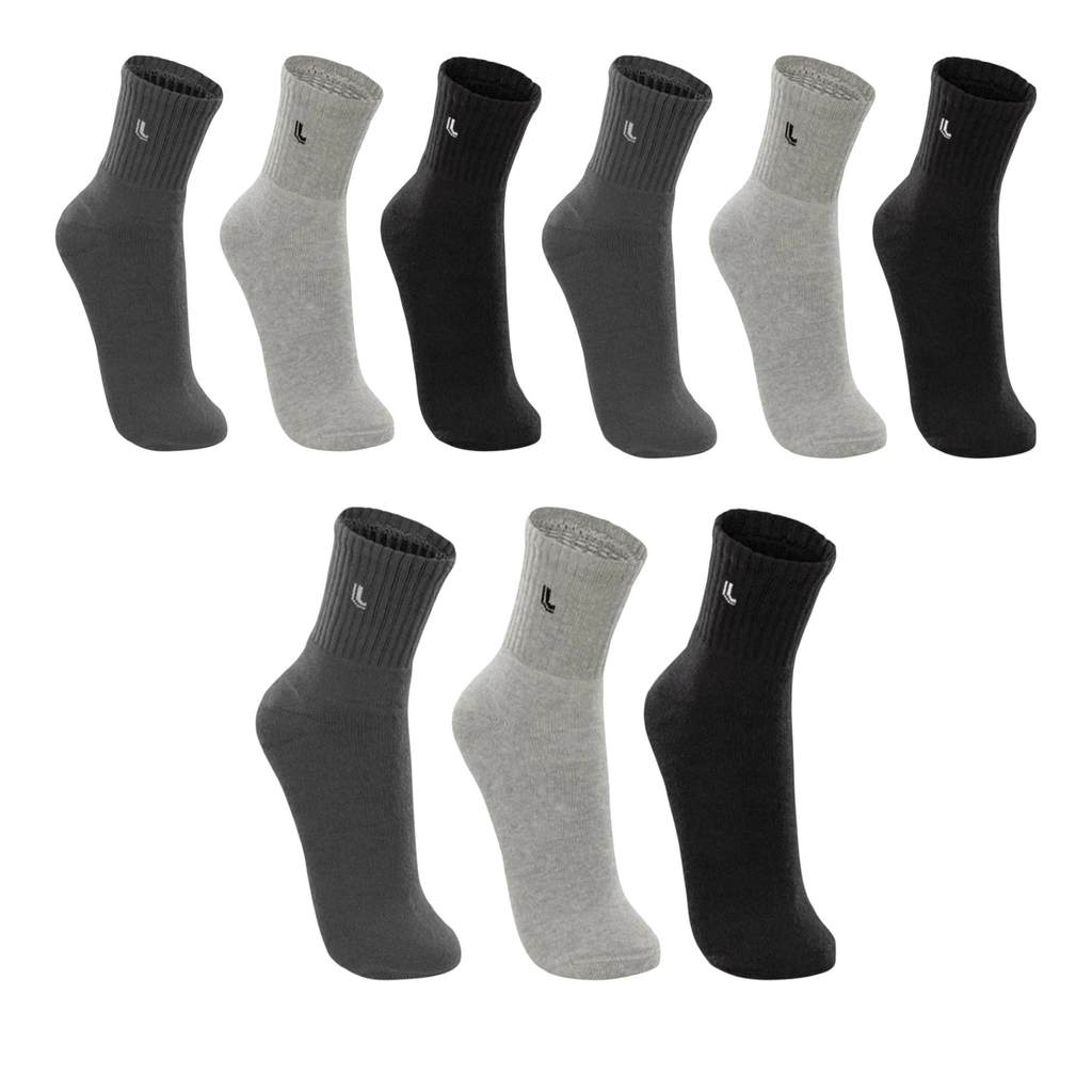 Lupo Meia 3248 Kit 9 Pares Algodão Cano Médio em Oferta na Shopee