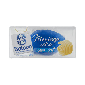 Manteiga sem Sal Batavo 200g