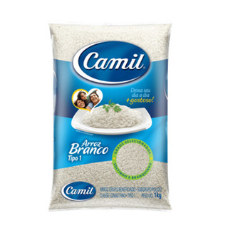 Arroz branco Camil 1kg em Oferta na Shopee