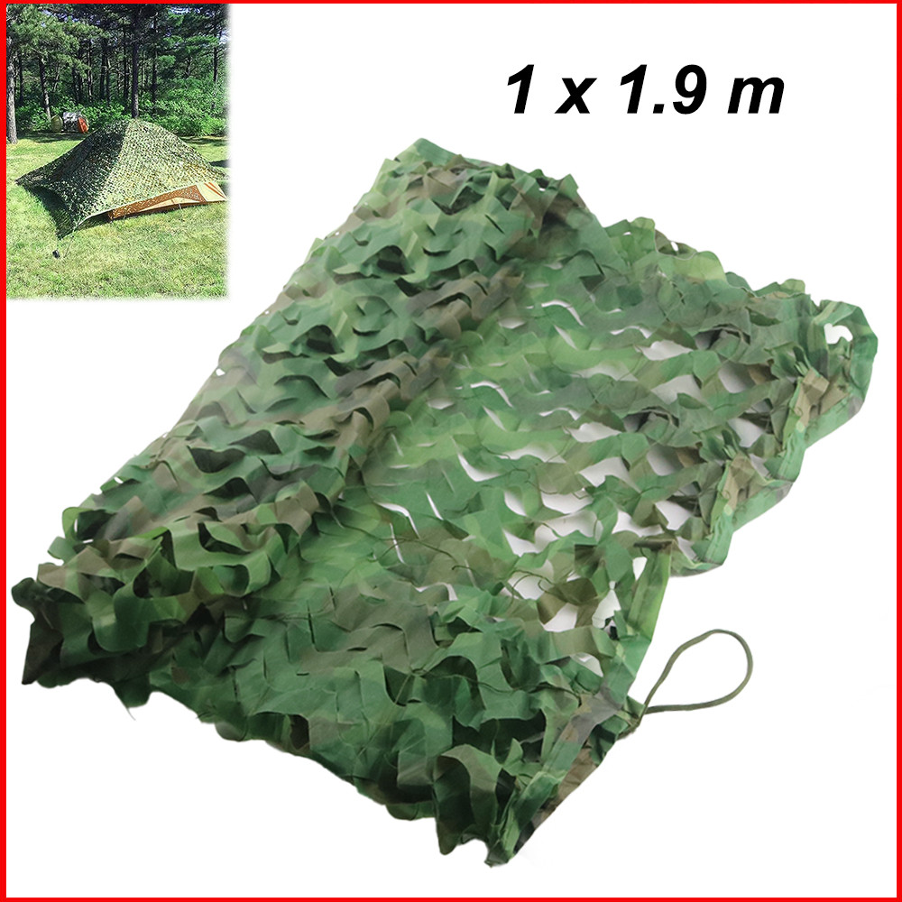 Selva Rede camuflada,para acampamento, caça, tiro, protetor solar, rede de camuflagem,capas de carro,1 x 1,9 m
